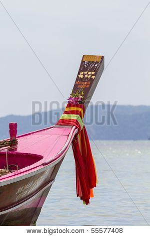 Long tailed boat Ruea Hang Yao in Phuket Thailand