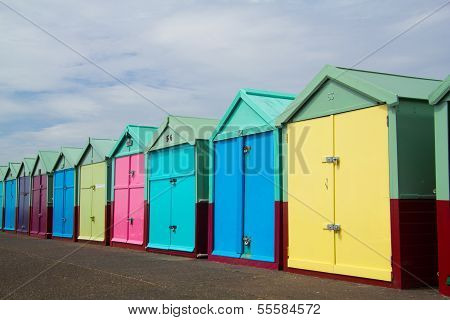 Brigton Beach Huts, England, United Kngdom