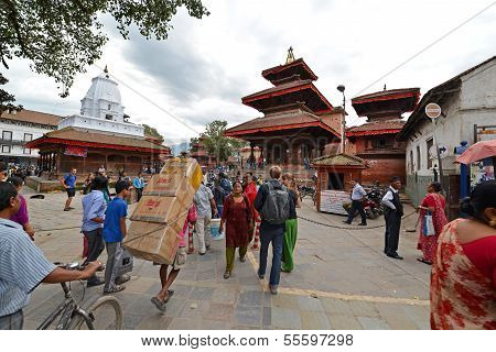 The Crowded Streets Of Kathmandu, Nepal