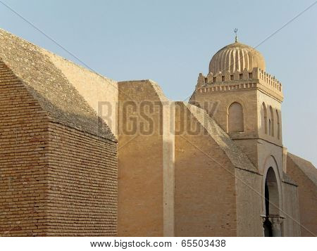 The Massive Walls Of The City Of Kairouan In Tunisia