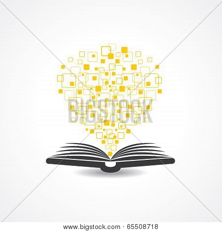 Hi -tech book concept stock vector