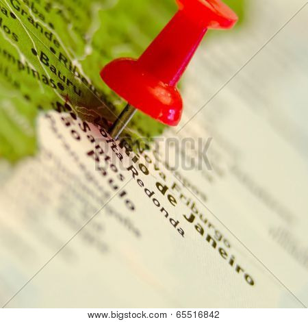 Rio De Janeiro Pin On The Map