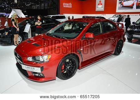 Mitsubishi Lancer Evo At The Geneva Motor Show