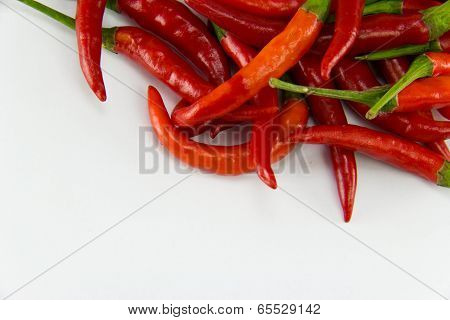 chili pepper isolated on a white background.