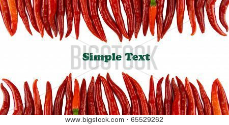 chili pepper isolated on a white background.