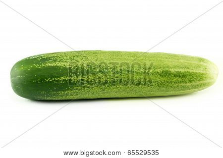 natural sliced cucumber isolated on white background.