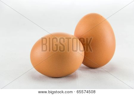 eggs are isolated on a white background