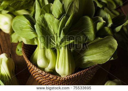 Raw Organic Baby Bok Choy