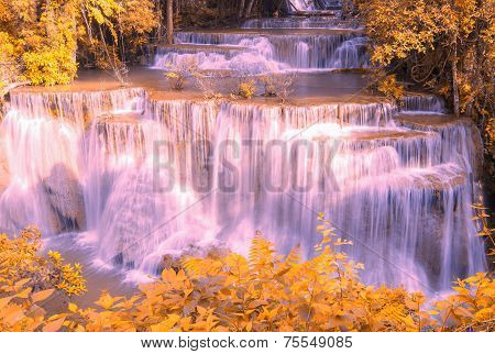 Waterfall in Khao Yai National Park in Thailand