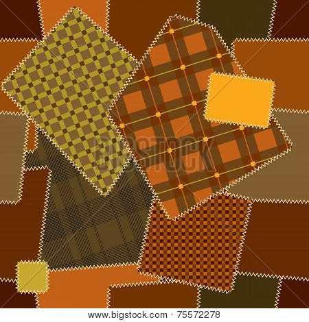Imitation of quilting design.