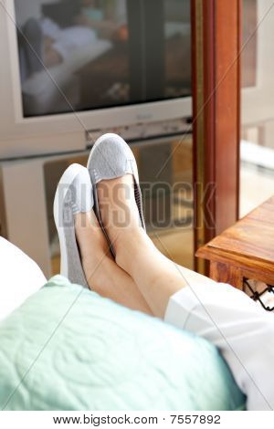 Close-up di piedi di donna