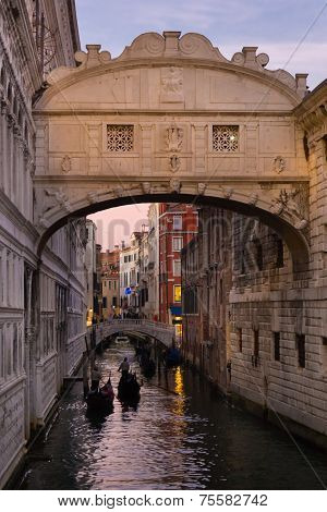 Bridge of Sighs, Venice, Italy.