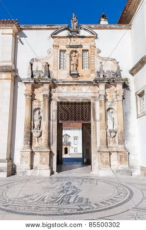 Entrance To Coimbra University
