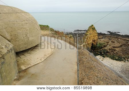 La Pointe Du Hoc In Criqueville Sur Mer In Normandie