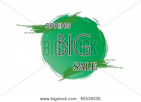 Spring Sale Vector Background