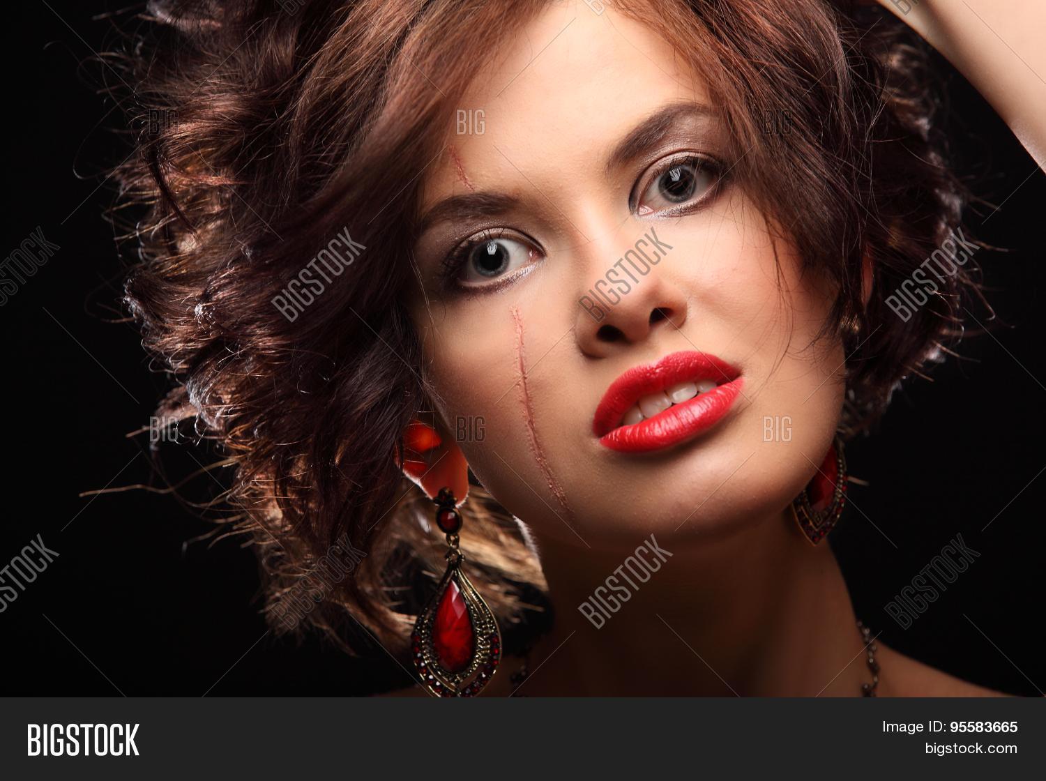 Beautiful Girl Scar On Image & Photo (Free Trial) Bigstock