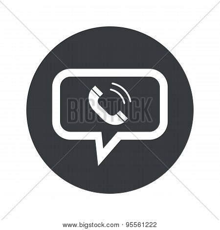 Round dialog calling icon
