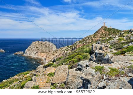 Sardinia - Capo Sandalo With Lighthouse
