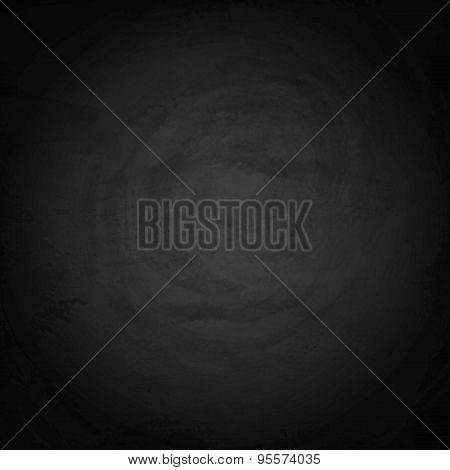 Black Blank Chalkboard Background. Vector Texture