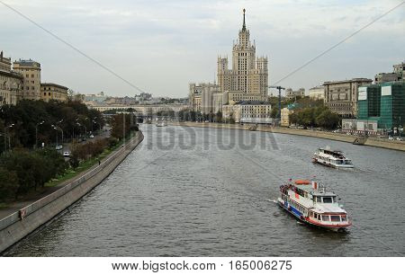 Cityscape Of Russian Capital Moscow