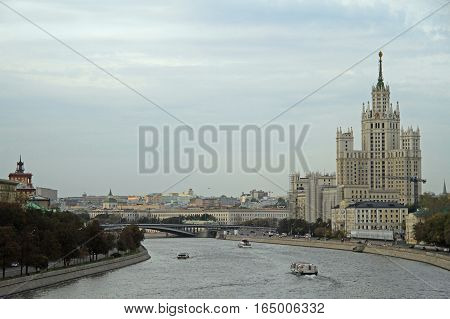 Cityscape Of Russian Capital Moscow