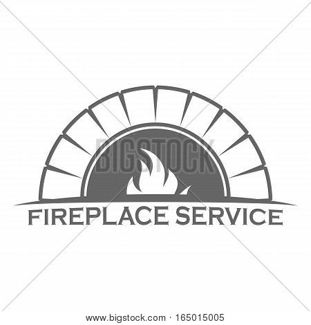 Fireplace logo design template vector eps 10