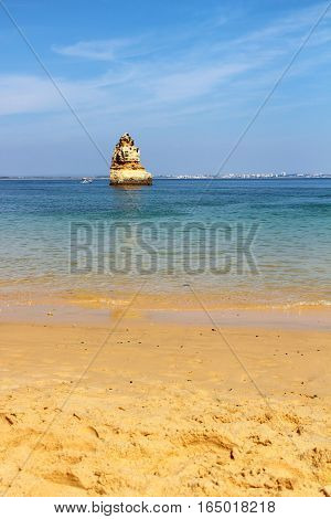 Camilo beach (Praia do Camilo) in Lagos, Algarve, Portugal