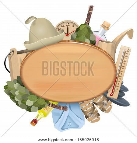 Vector Bath Signboard isolated on white background