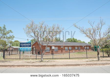 FAURESMITH SOUTH AFRICA - DECEMBER 31 2016: A clinic in Fauresmith a small town in the Free State Province