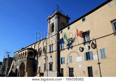 Palazzo Comunale town hall in Tarquinia Italy