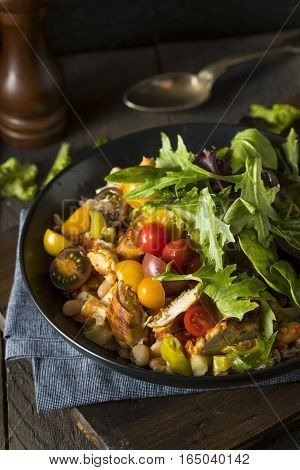 Healthy Organic Mediterranean Buddha Farro Grain Bowl