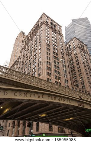 Grand Central Terminal train station grade crosing