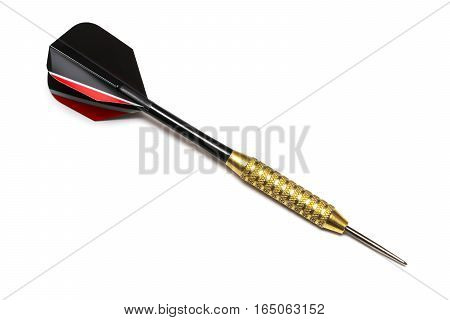 Darts arrow isolated on white background. Close