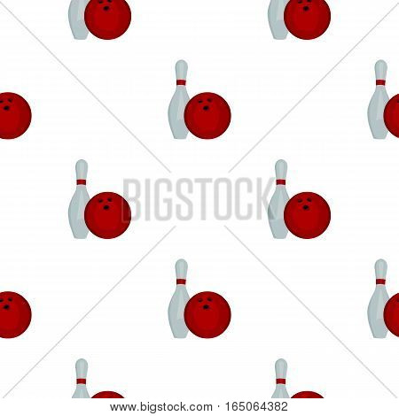 Bowling icon cartoon. Single sport icon from the big fitness, healthy, workout cartoon. - stock vector