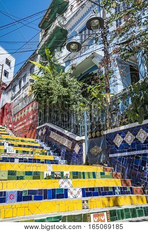 People At The Selaron Steps Connecting Lapa And Santa Teresa  In Rio