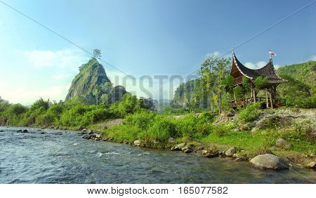 Morning view at Ngarai Sianok Valley West Sumatra