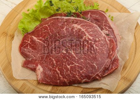 Raw Beef Schnitzel