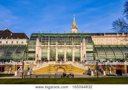 Hdr Palmenhaus Schoenbrunn In Wien