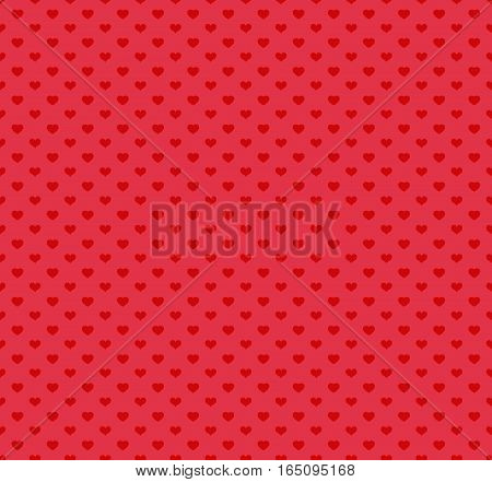 Happy Valentines Day Pattern With Hearts. Vector Illustration.
