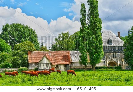 Sahurs France - june 22 2016 : the Marbeuf manor