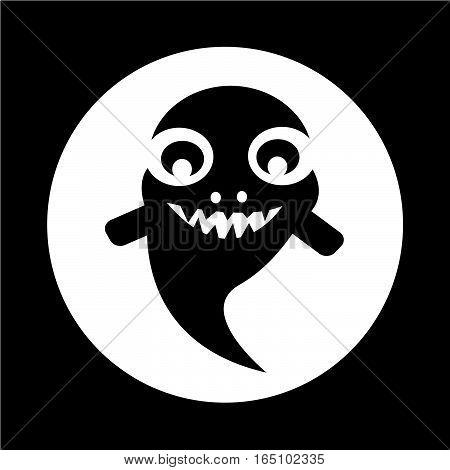 an images of Or pictogram ghost Halloween icon