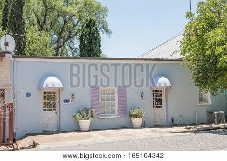 FAURESMITH SOUTH AFRICA - DECEMBER 31 2016: An historic old house in Fauresmith a small town in the Free State Province