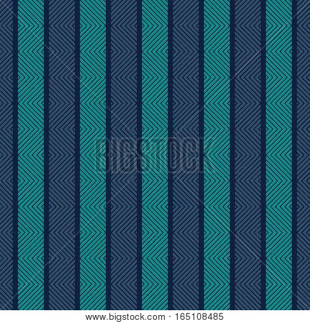 Seamless abstract pattern with blue and emerald lines patterned inside
