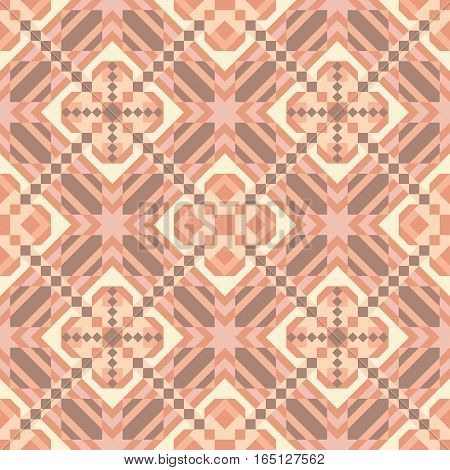 Mosaic seamless pattern. Colorful vector illustration. Abstract geometric background.