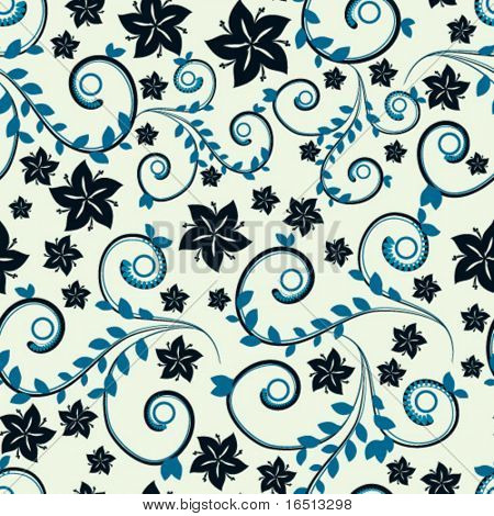 Vektor floral seamless background