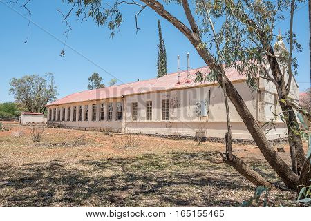 An historic old building in Fauresmith a small town in the Free State Province of South Africa.