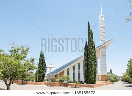 The Dutch Reformed Church in Fauresmith a small town in the Free State Province of South Africa.