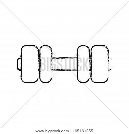 Gym weigth dumbbell icon vector illustration graphic design