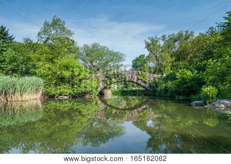 Gapstow bridge in Central Park, New York