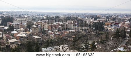 View of Kutaisi the second largest city and the legislative capital of Georgia.